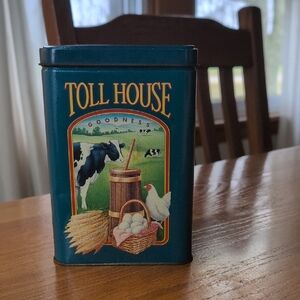 Vintage Nestle Toll House Limited Edition Tin - 1990s Farmhouse Decor